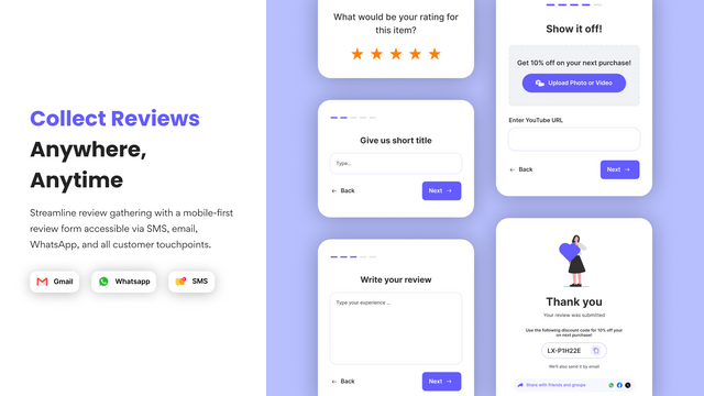 Collect Reviews Anywhere, Anytime