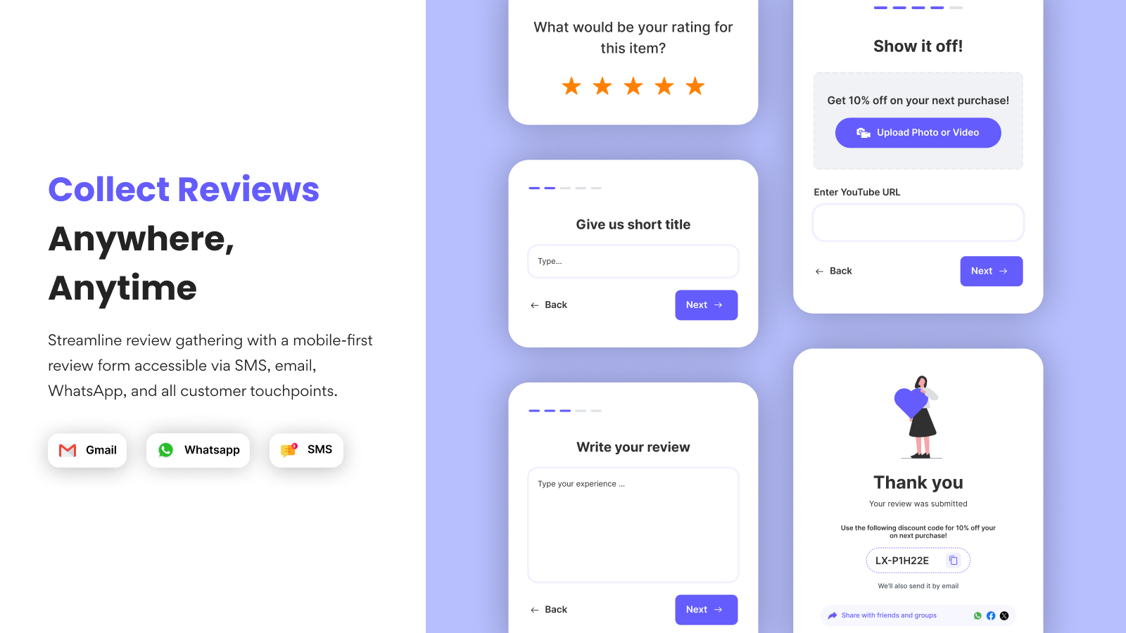 Collect Reviews Anywhere, Anytime