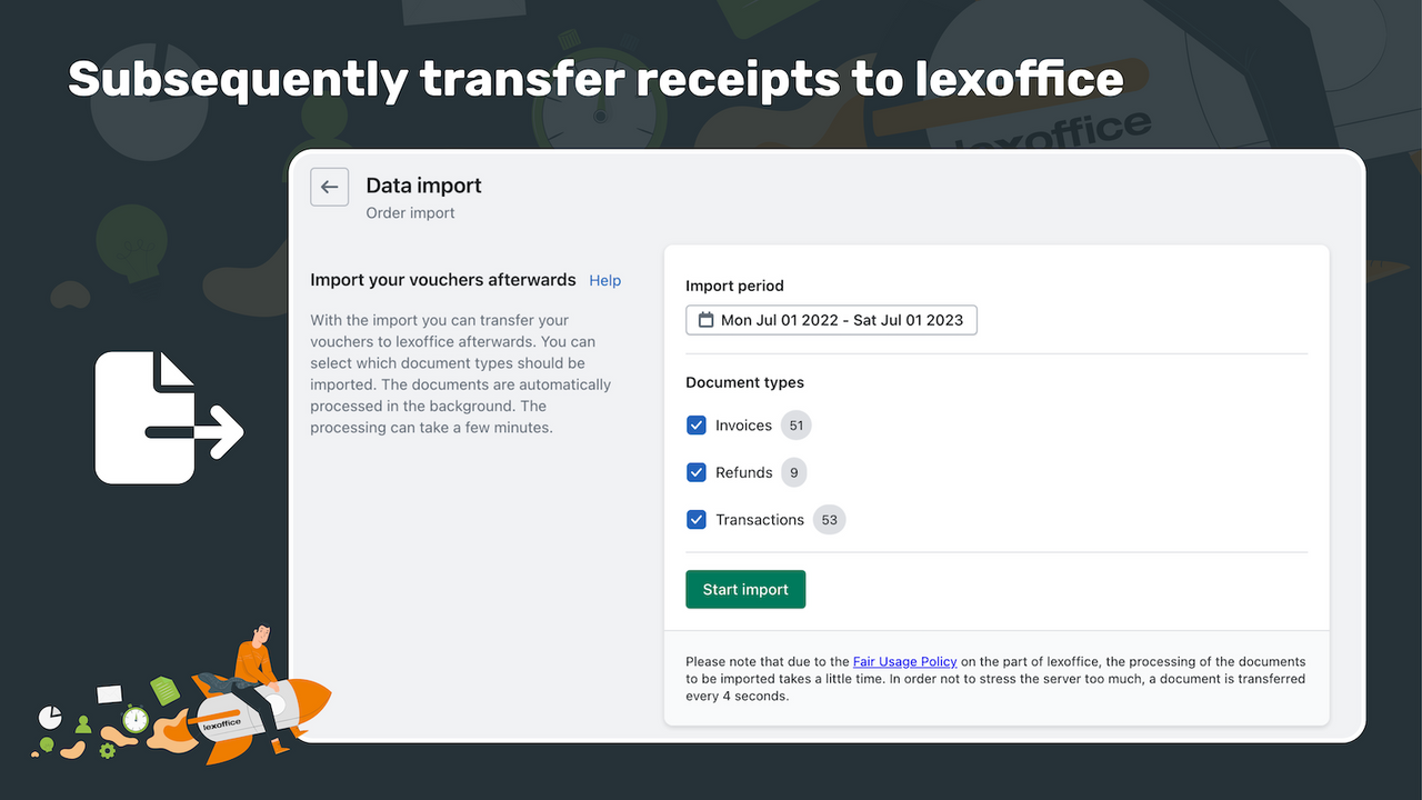 invoice in lexoffice