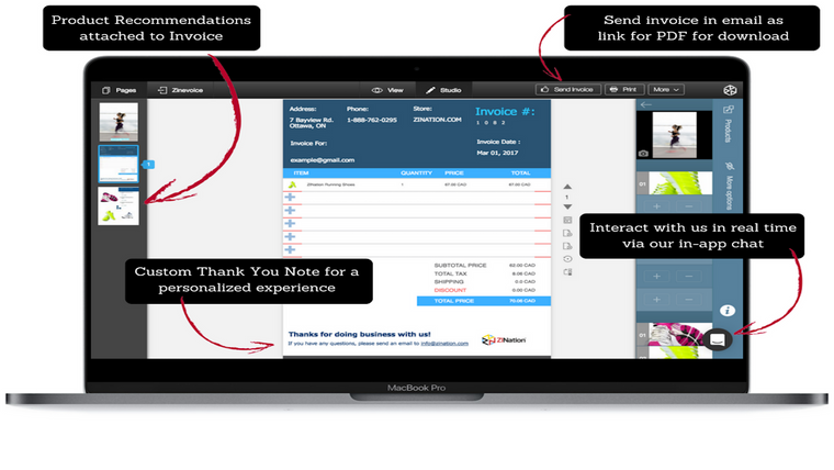 Zinvoice ‑ PDF invoices Screenshot