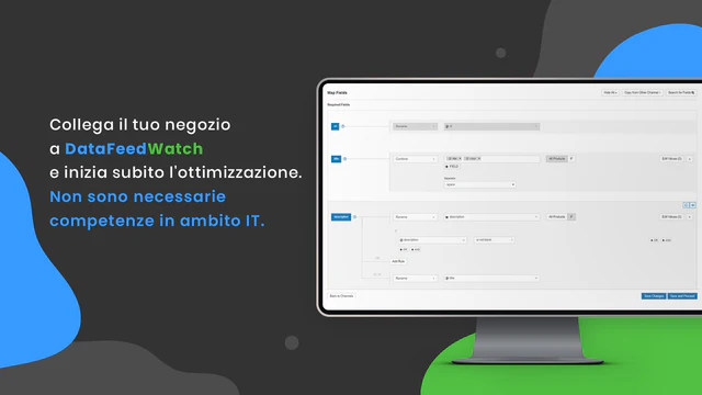 DataFeedWatch: mappatura categorie, ottimizzazione feed prodotti