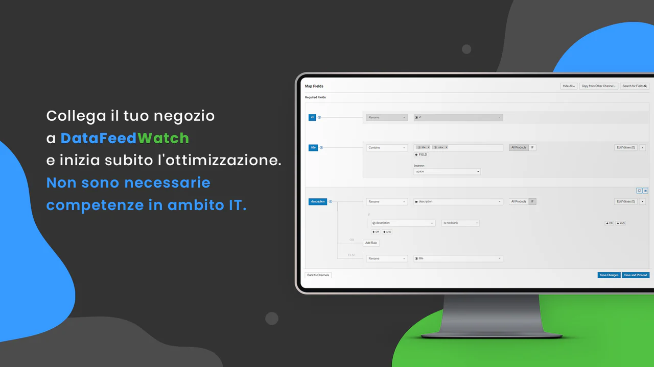 DataFeedWatch: mappatura categorie, ottimizzazione feed prodotti