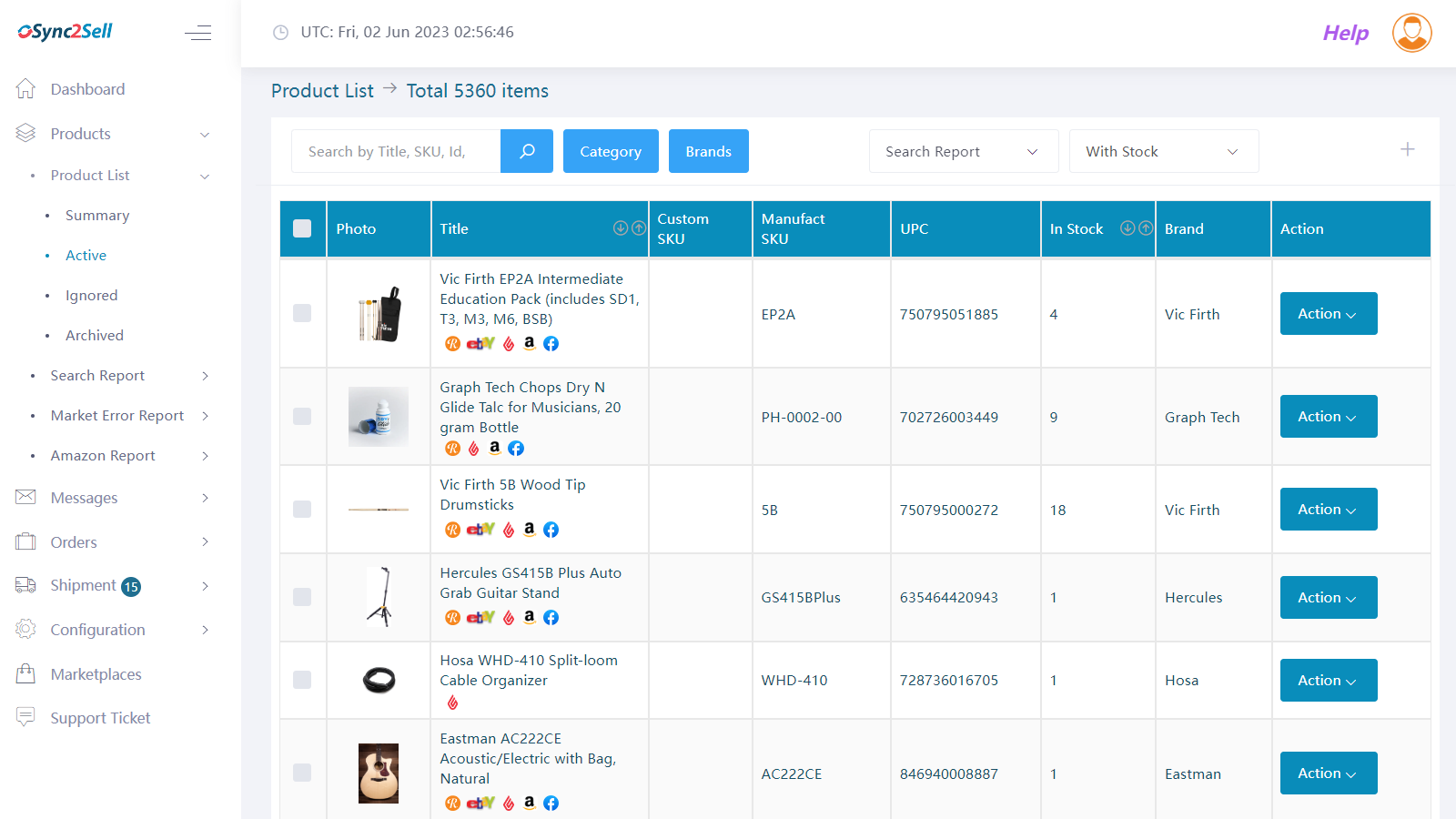 Product List Page