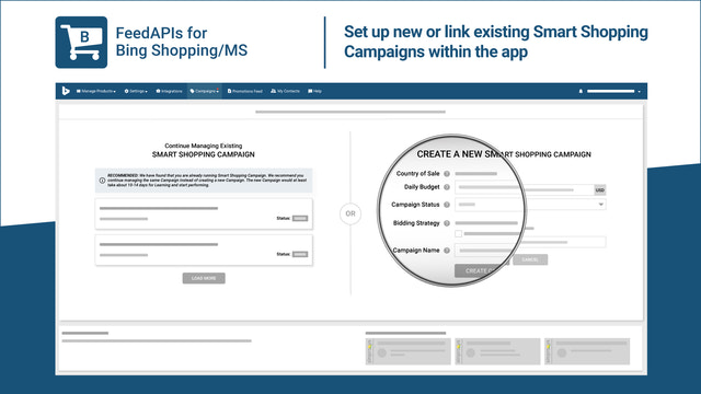 Create or Manage Existing Microsoft Ads Smart Shopping Campaign