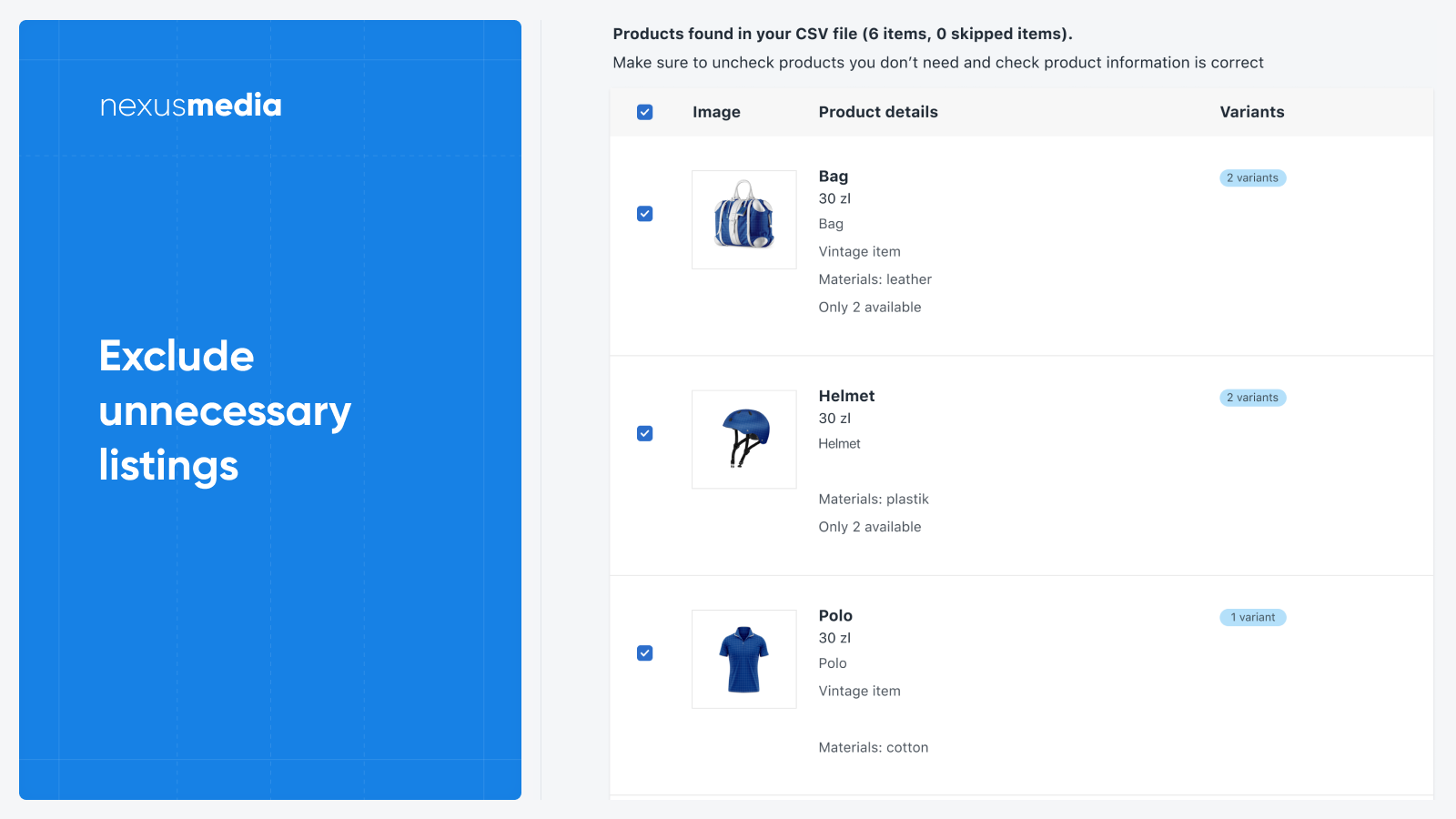 Easy:Import ‑ Etsy Import Screenshot