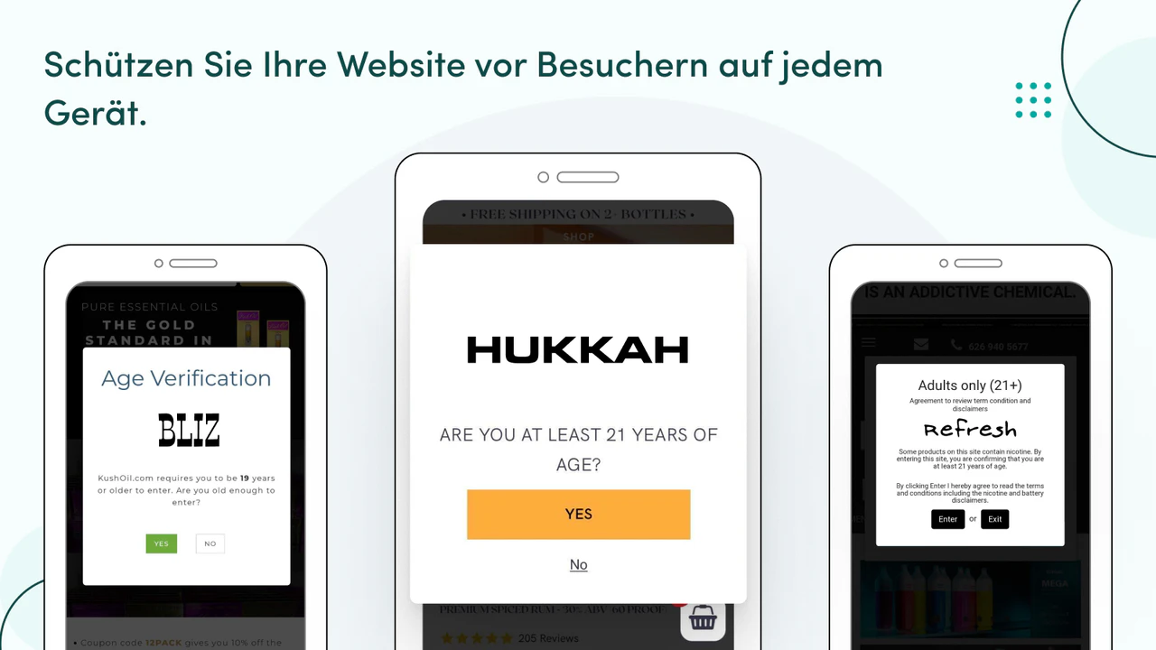 Schützen Sie Ihre Website vor unerwünschten Besuchern.