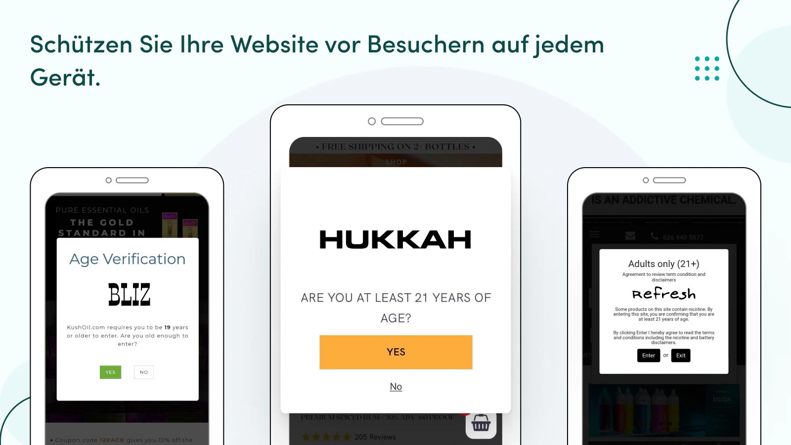 Schützen Sie Ihre Website vor unerwünschten Besuchern.