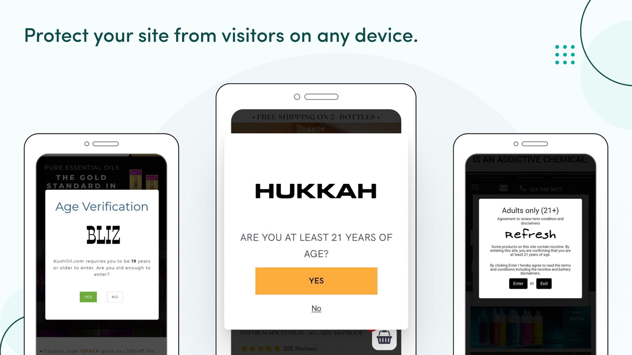 Protect your website from unwelcome visitors on all devices.