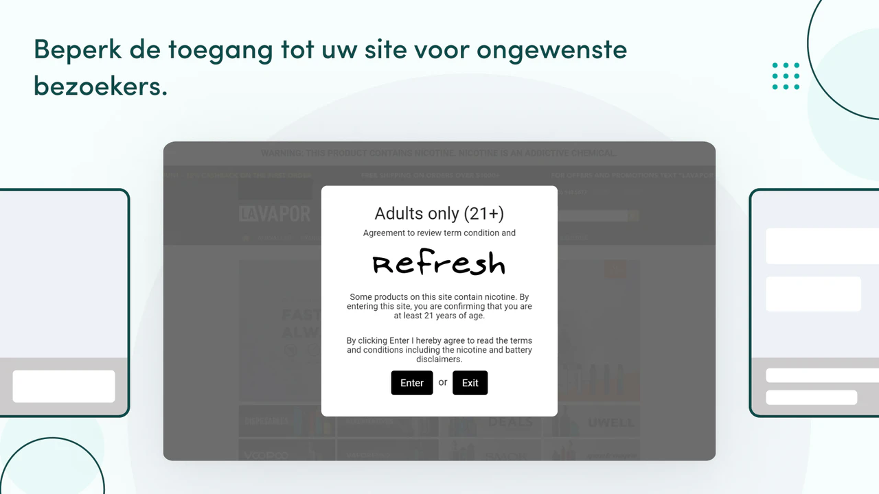 Beperk de toegang tot uw site voor ongewenste bezoekers. 