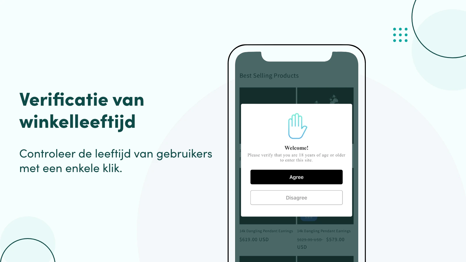 Controleer de leeftijd van gebruikers met een enkele klik.