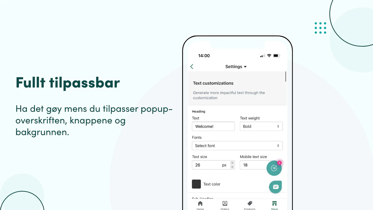 Tilpass popup-overskriften, knappene og bakgrunnen og ha det gøy