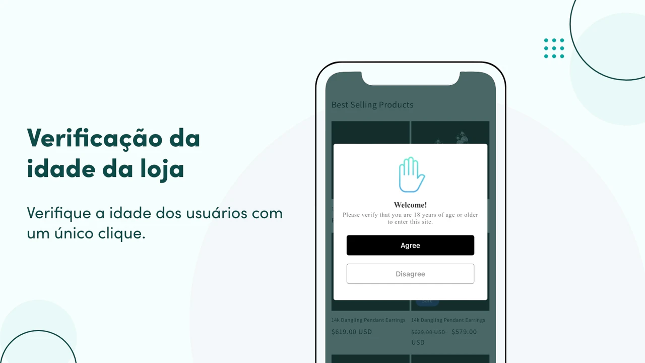 Verificação da idade da loja