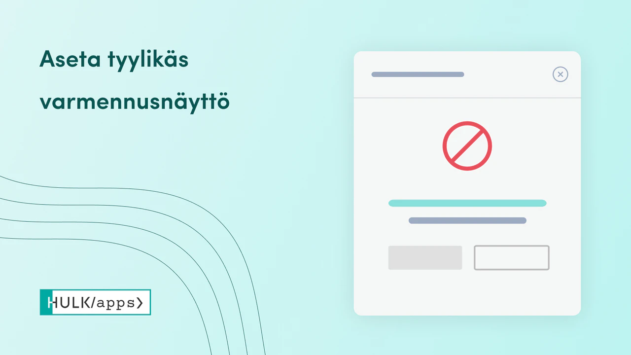 Shopify Age Verification -sovellus HulkAppsilta