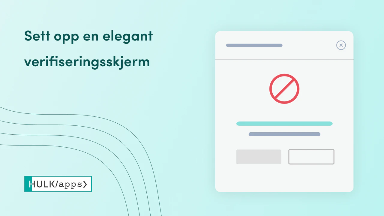 Shopify Aldersbekreftelses-appen av HulkApps