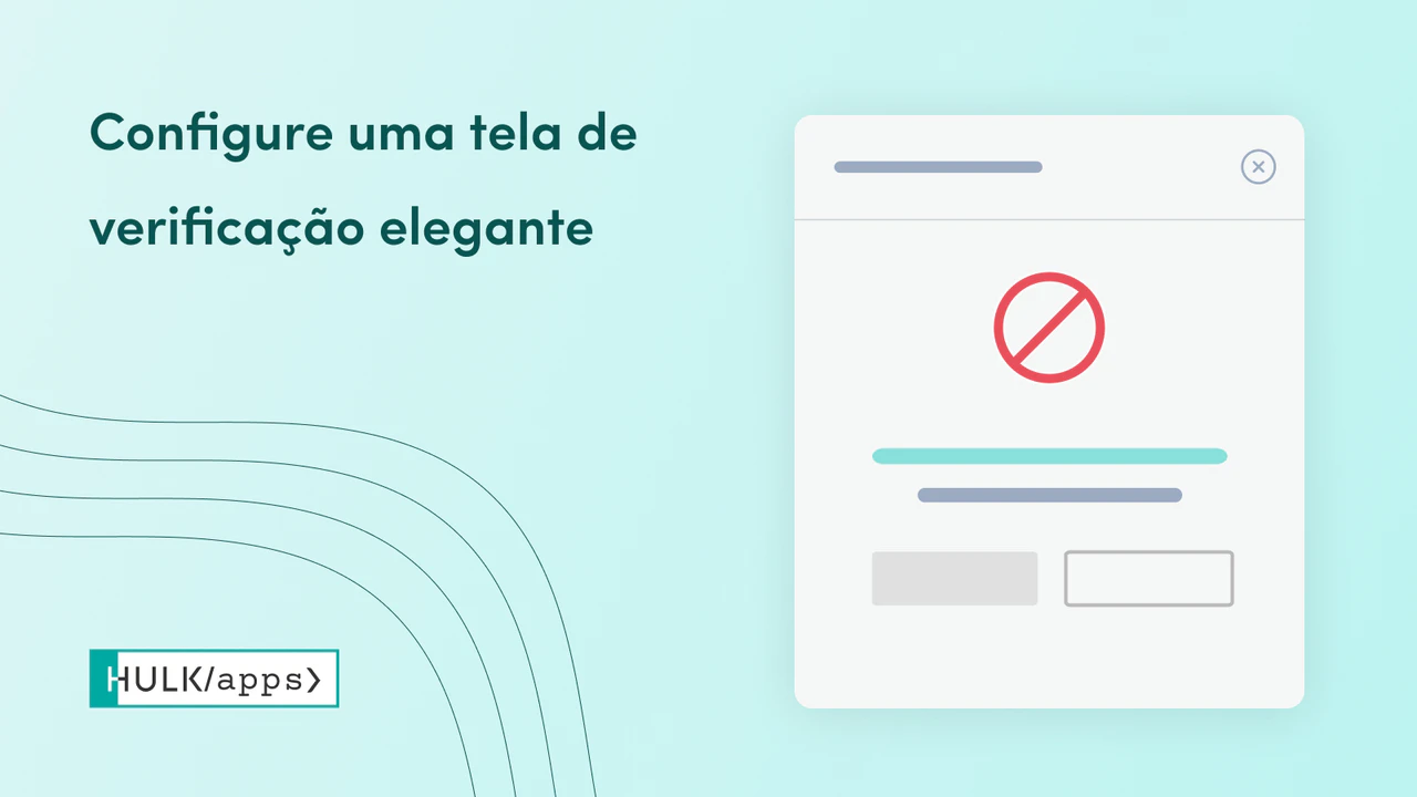 Aplicativo Verificação da idade 18+ Popup Shopify da HulkApps