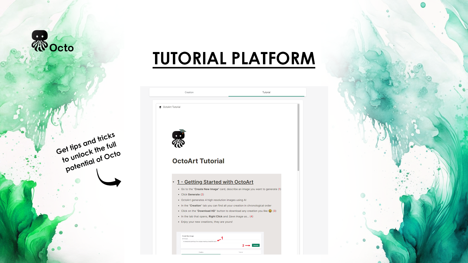 Get tips and tricks with Octo's Tutorial Plateform