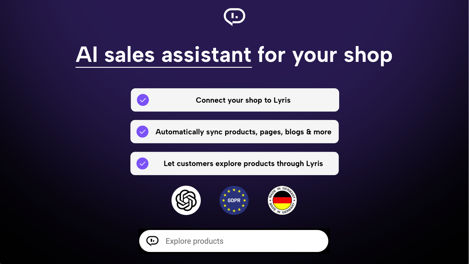 Lyris Bridge allows synchronization of your shop with Lyris