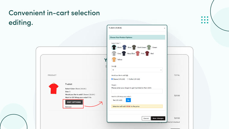 Hulk Product Options Screenshot