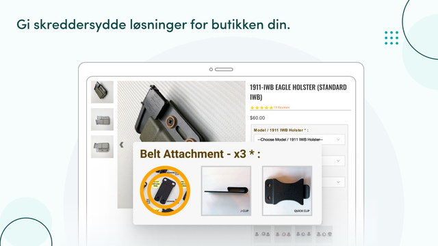 Gi tilpassede løsninger for butikken din.