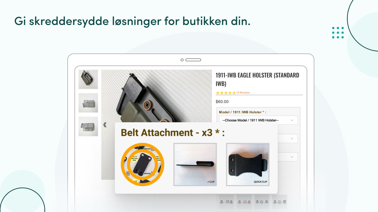 Gi tilpassede løsninger for butikken din.