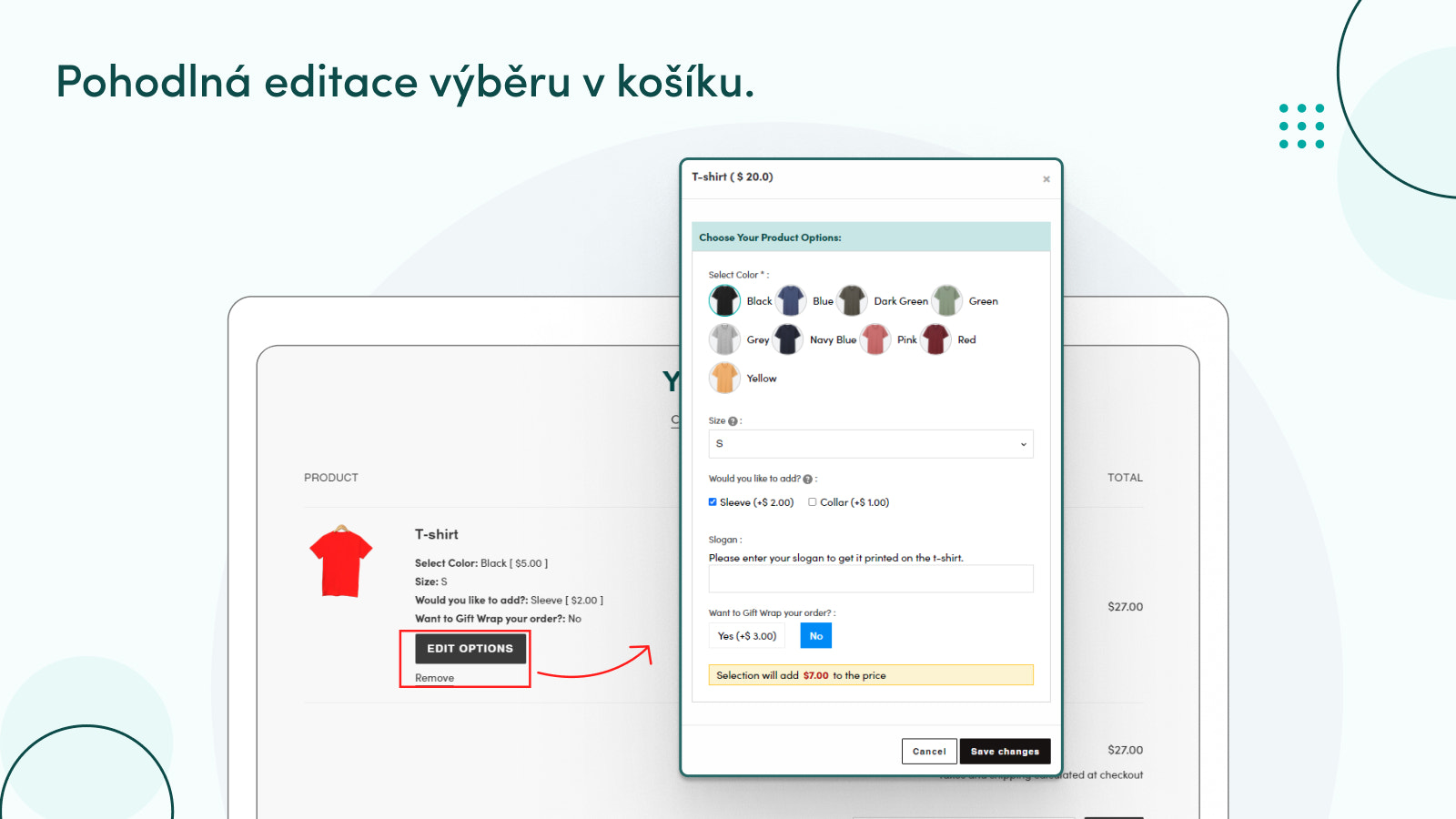 Možnosti produktu – Neomezené možnosti díky snadným konfiguracím