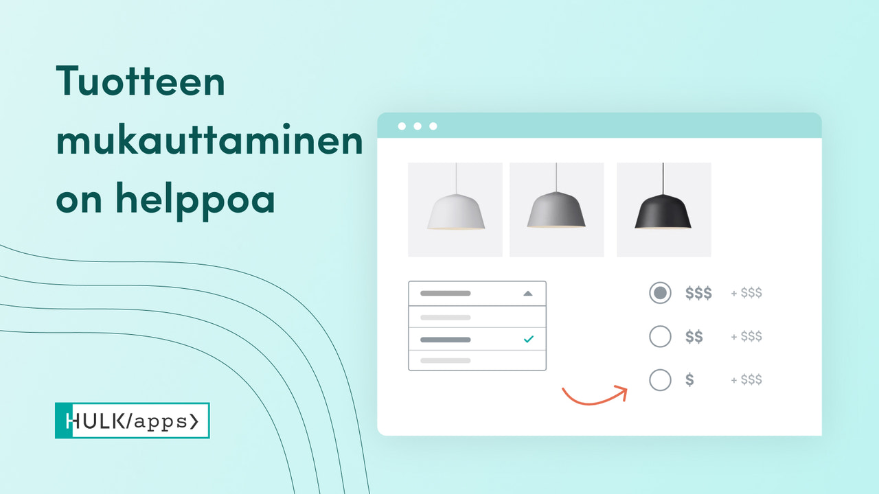 HulkAppsin Shopify Tuotevaihtoehdot -sovellus