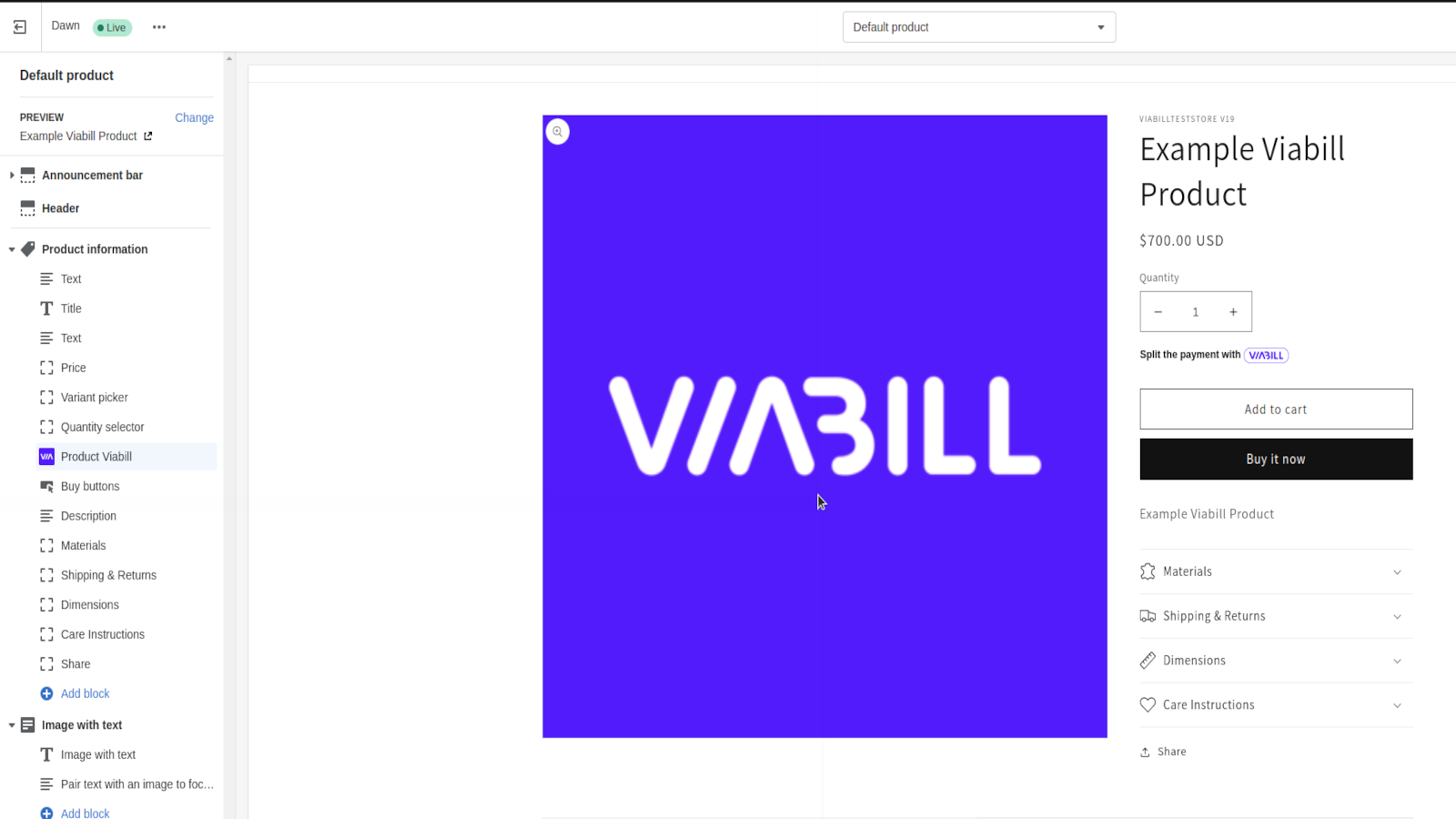 Viabill Pricetags - Easy pricetag integration