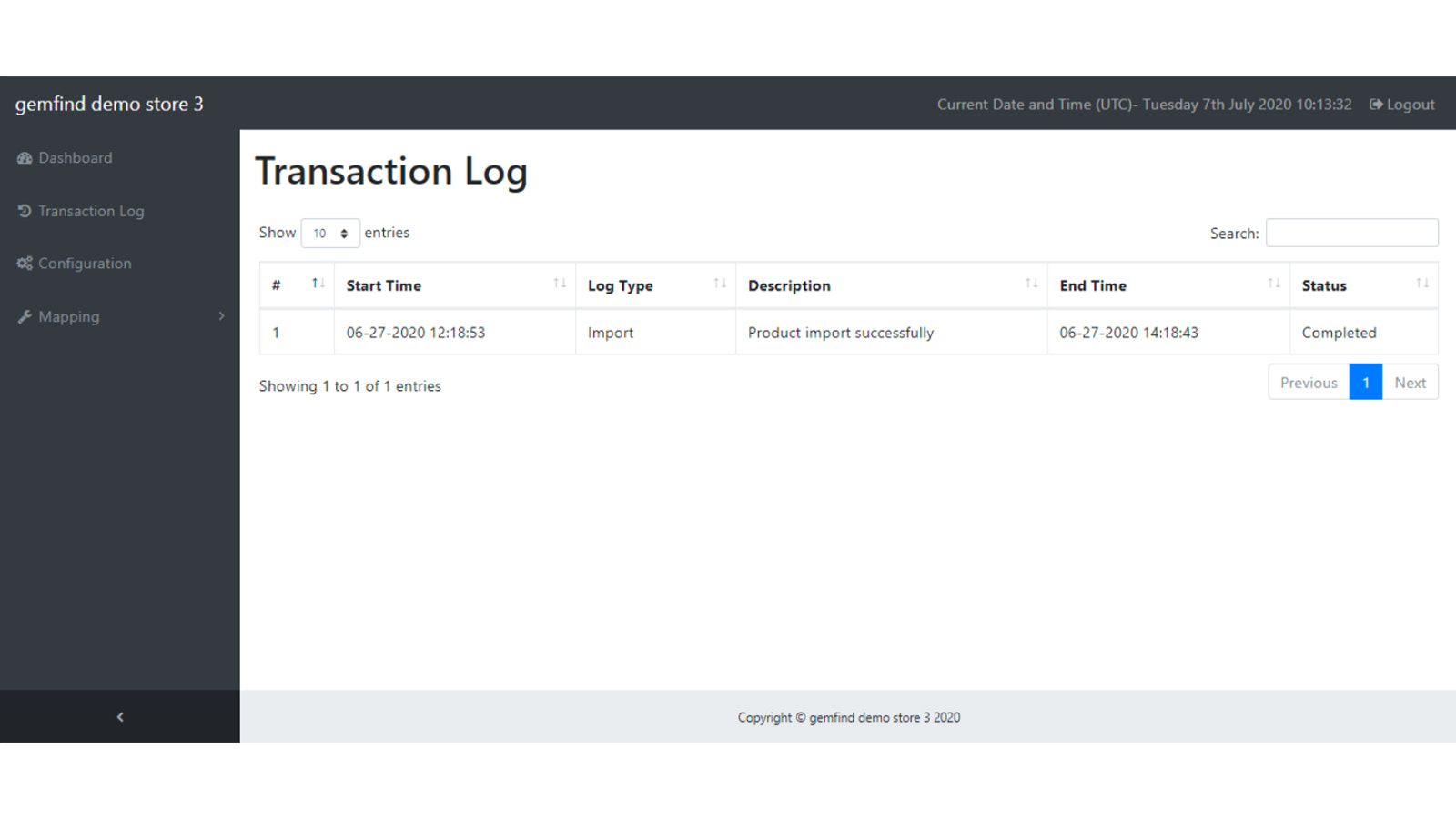 Transaction Logs