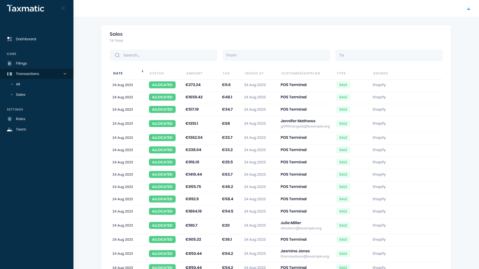 Transactions Overview