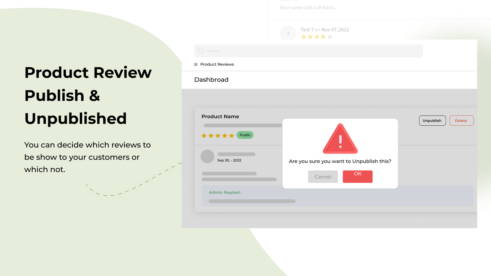 Delete and publish Review