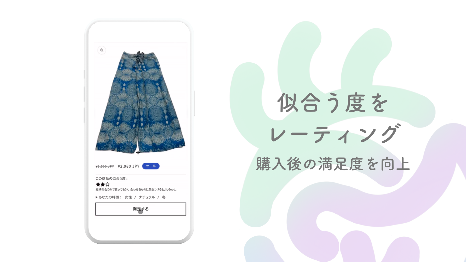 ユーザーのタイプと洋服のタイプをマッチング