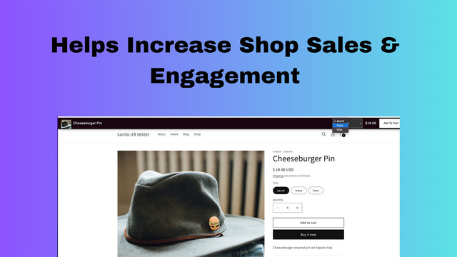 Schneller In den Warenkorb-Button mit Sales Climb für Shopify Sticky Bar