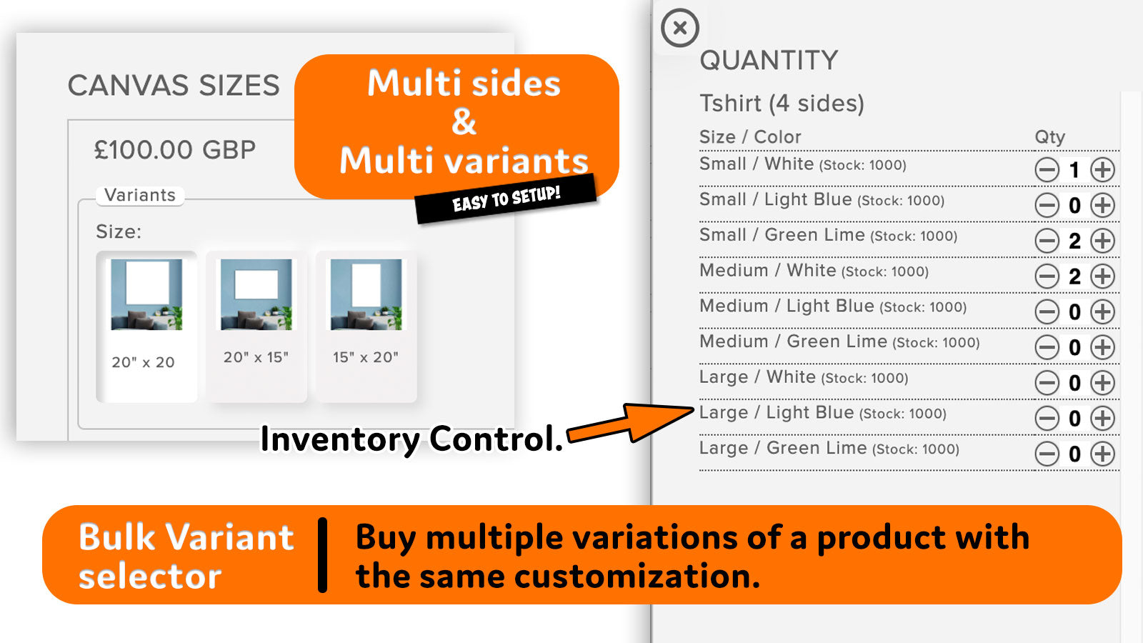 Qstomizer ‑ Custom products Screenshot