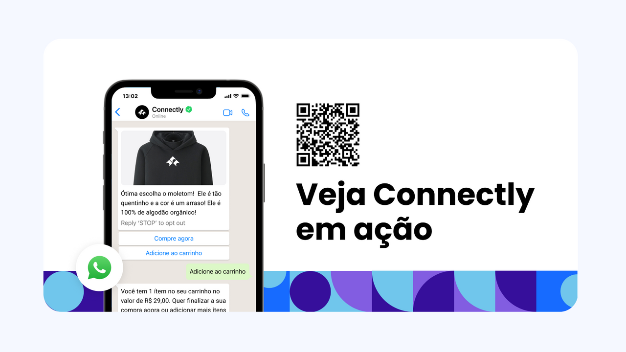 Venda pelo Whatsapp com a Connectly!