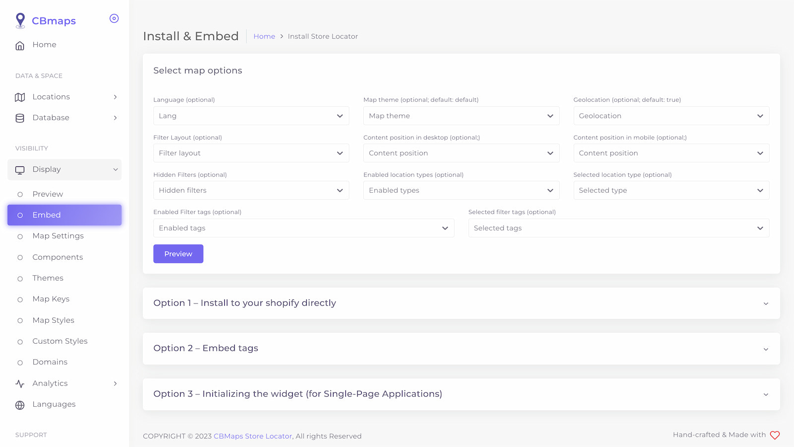 multiples options