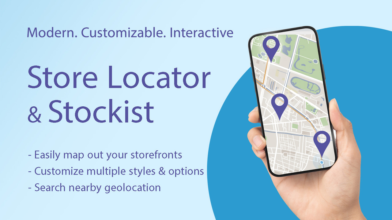 CBmap Store Locator & Stockist Screenshot