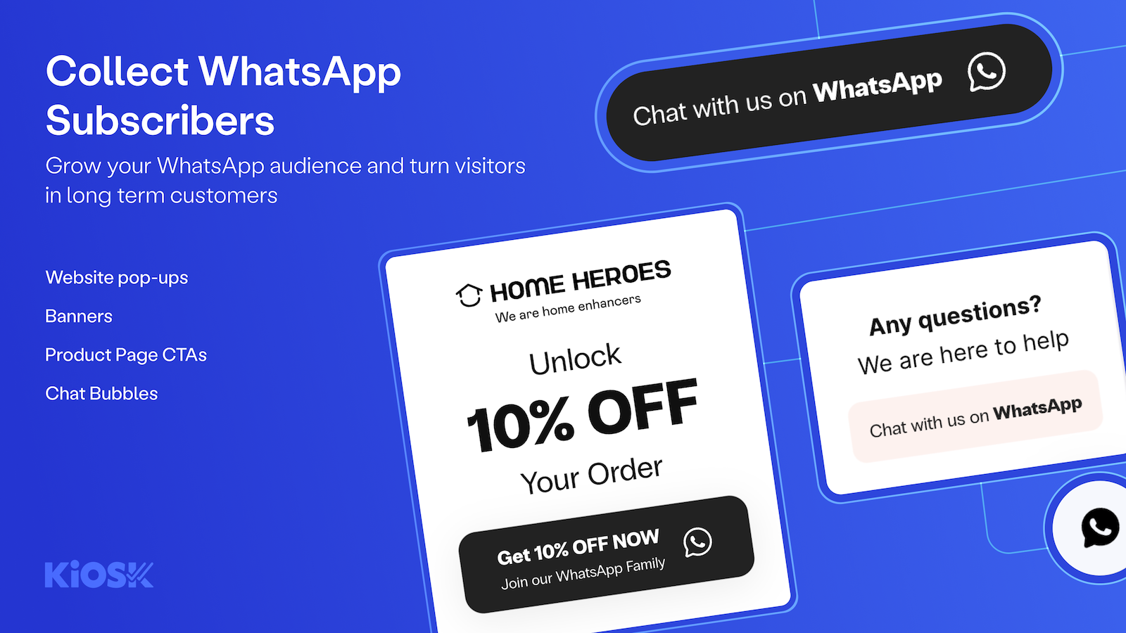 Indsamle WhatsApp abonnenter og administrer dit publikum