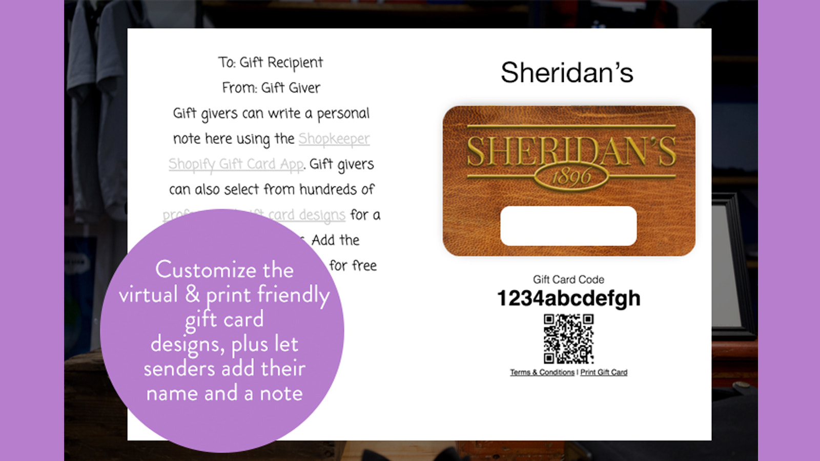 ShopKeeper Branded Gift Cards Shopify App Store