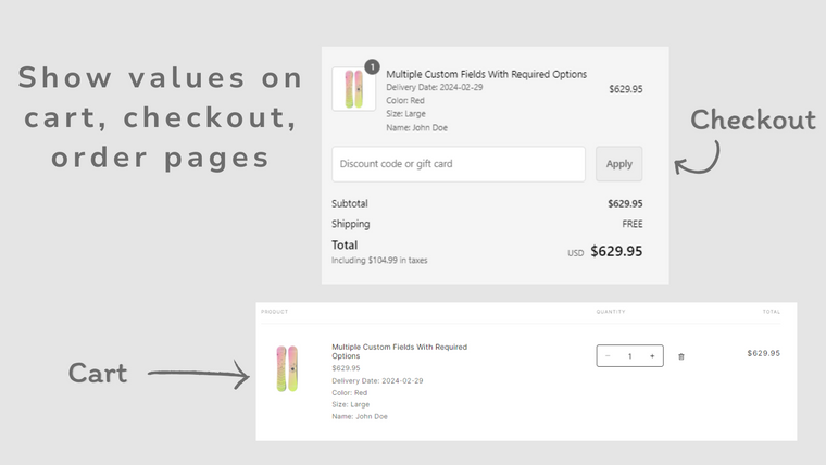 CodeMate Product Custom Fields Screenshot