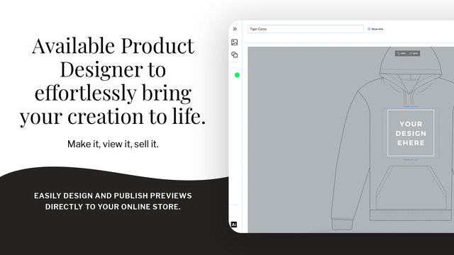 Gør ideer til virkelighed uden besvær med enkel produkt designer.