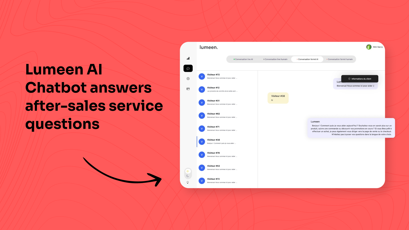 Luna AI Chatbot responde perguntas de serviço pós-venda