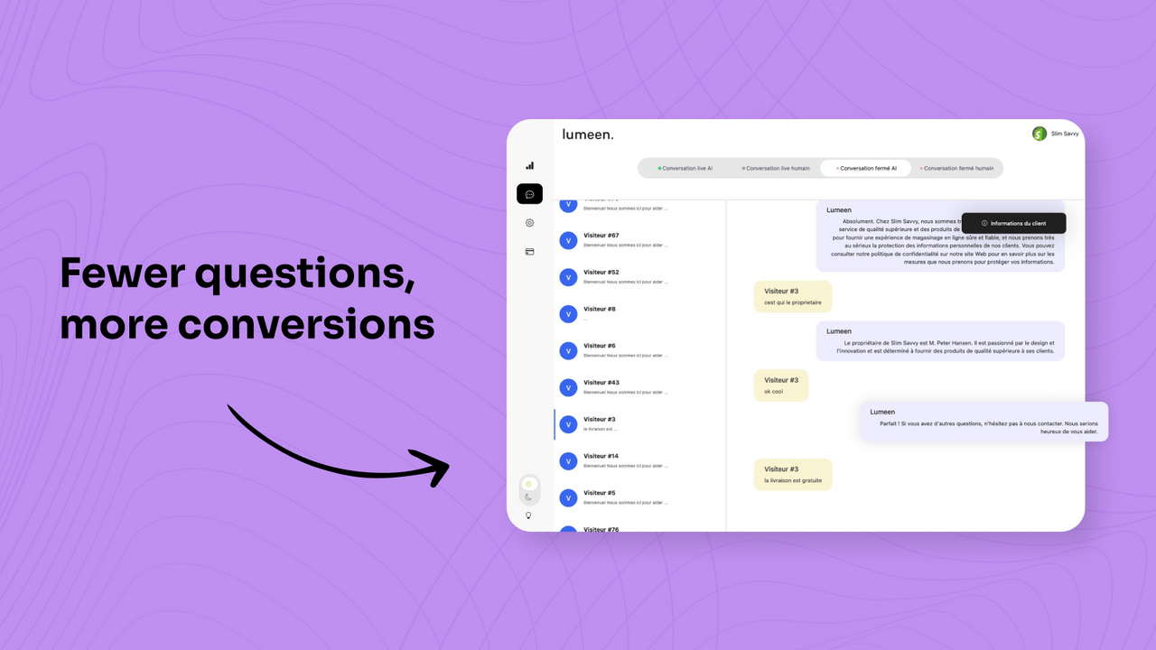 Fewer questions, more conversions