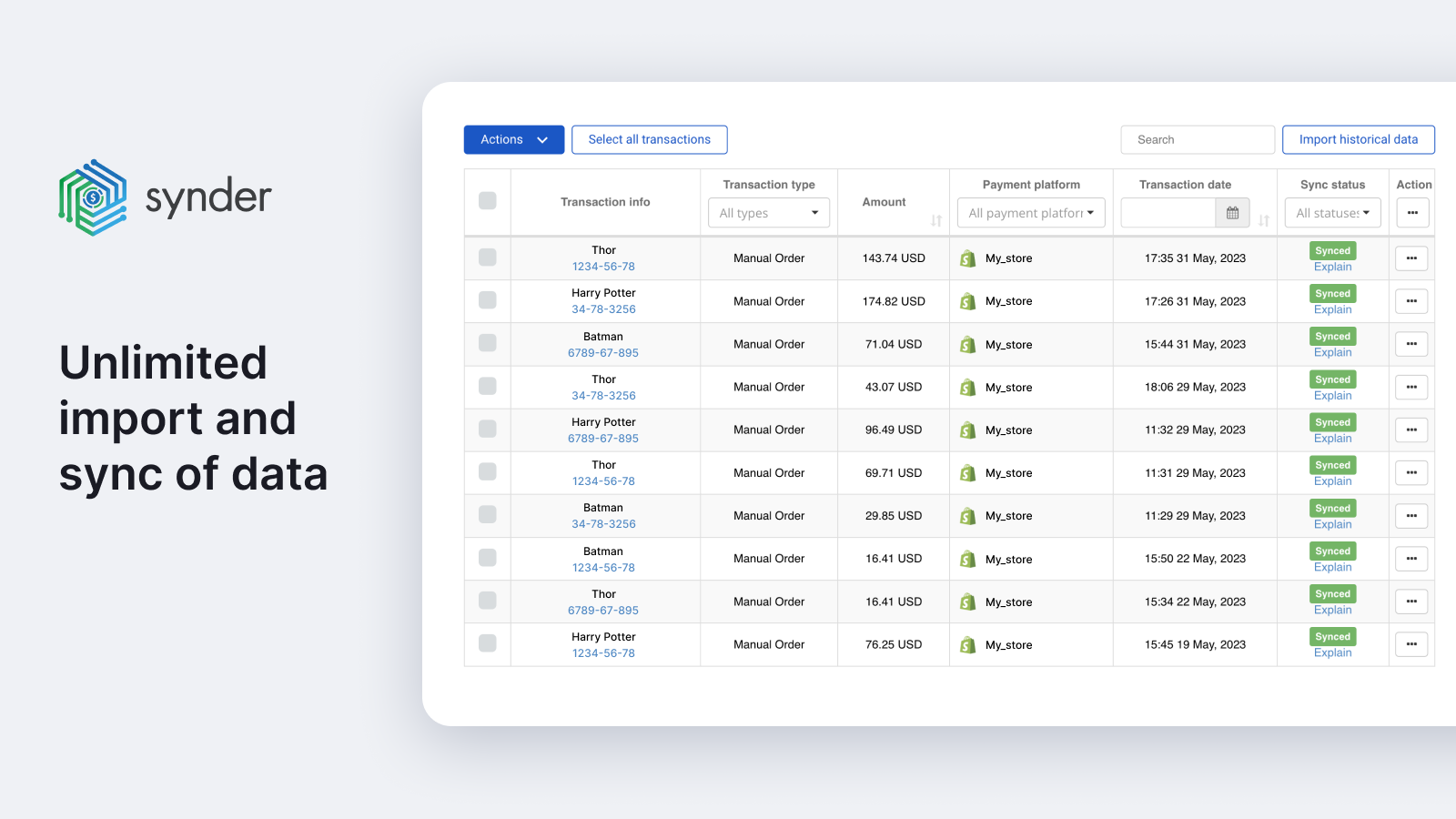 Import history from Shopify to QuickBooks Online or Xero