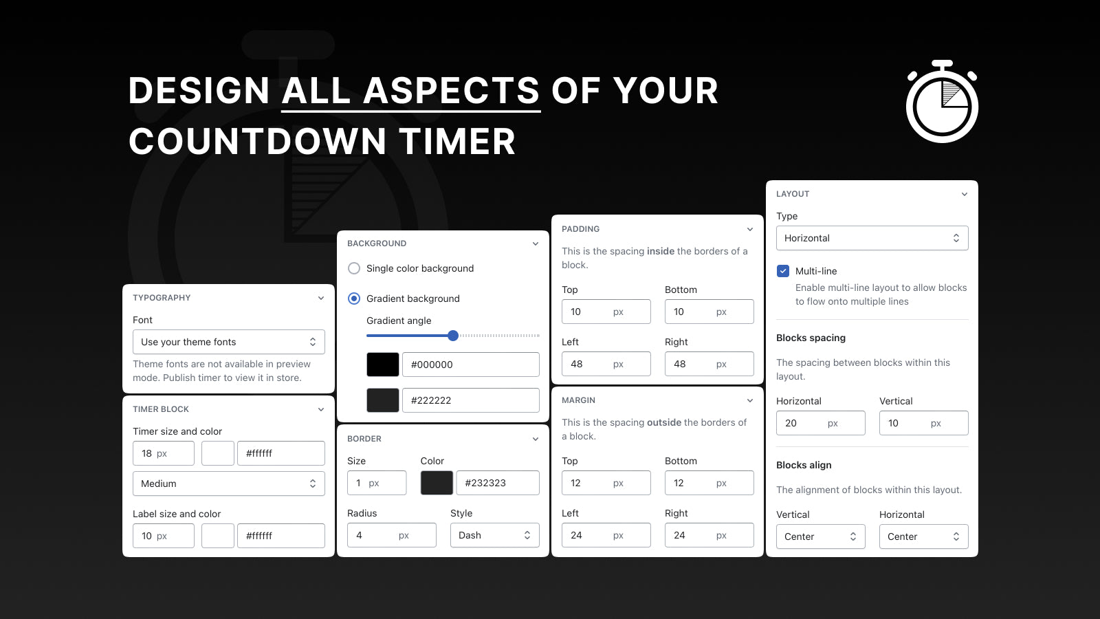 Focal Countdown Timer Builder Screenshot