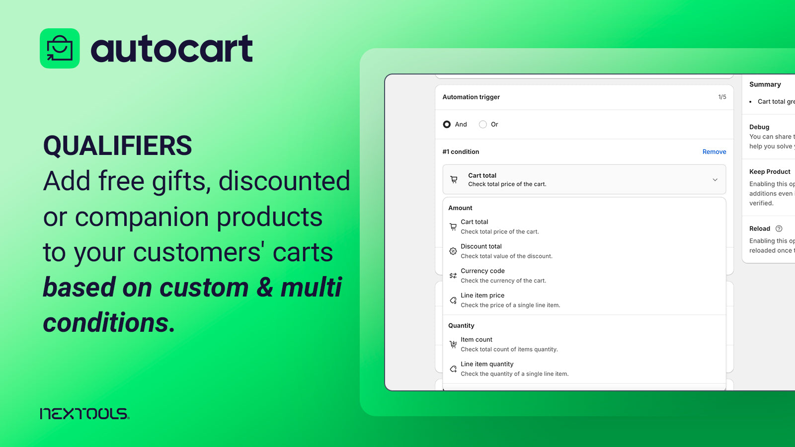 AutoCart: Gift With Purchase Screenshot