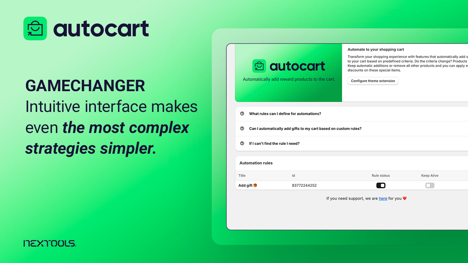 AutoCart: Gift With Purchase Screenshot