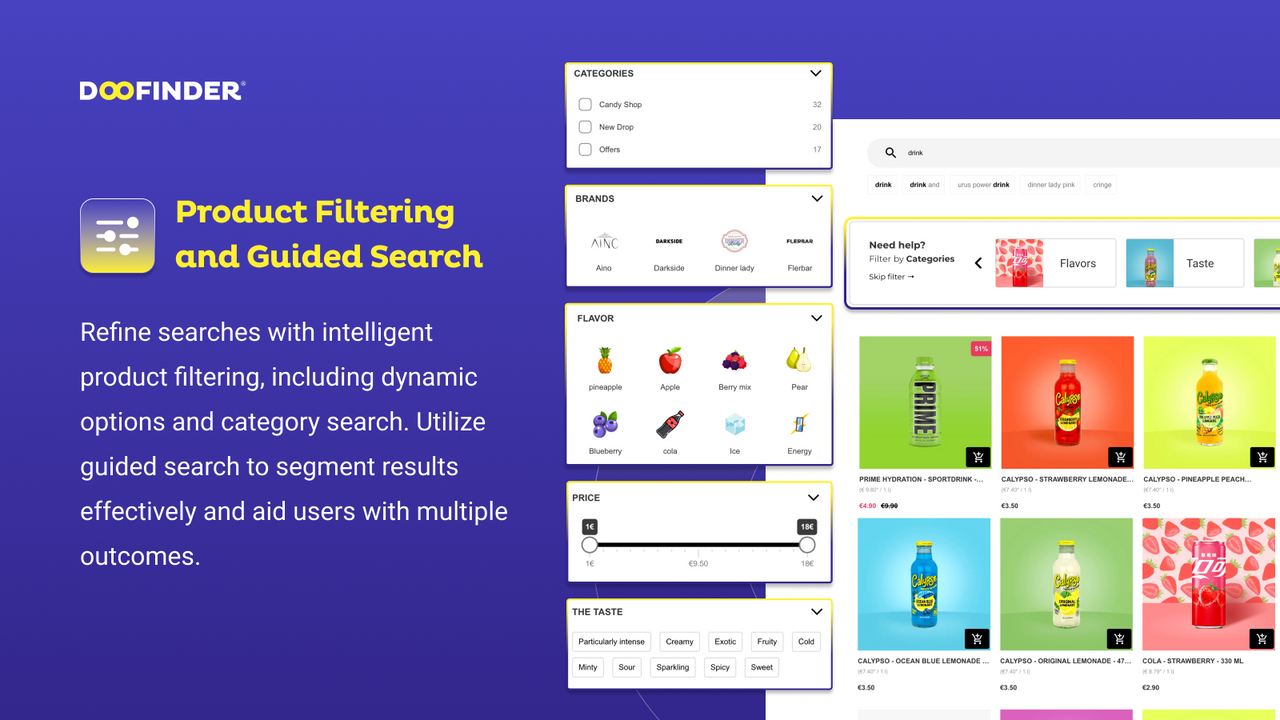 Product Filtering and Guided Search