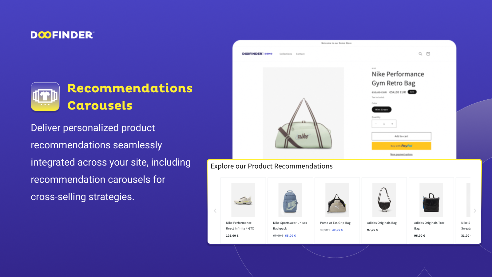 Recommendations Carousels