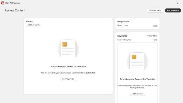 Easy Setup with a Single Needed Input