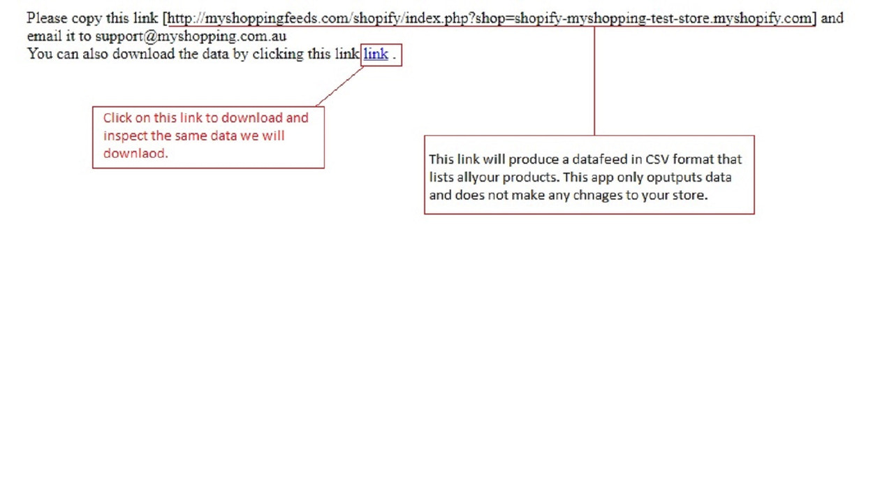 Dit is de beheerpagina voor het downloaden van de datafeed